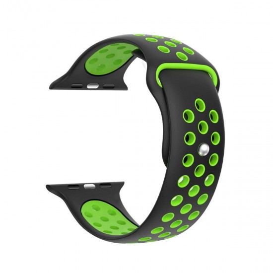 (Apple Watch 42/44/45/49mm) Ksix Urban Strap Black Green