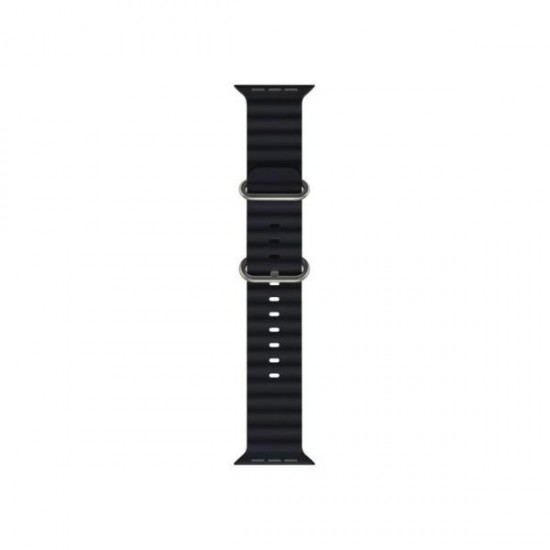 (Apple Watch 42/44/45/49mm) Tech-Protect Iconband Pro Λουράκι Σιλικόνης Μαύρο