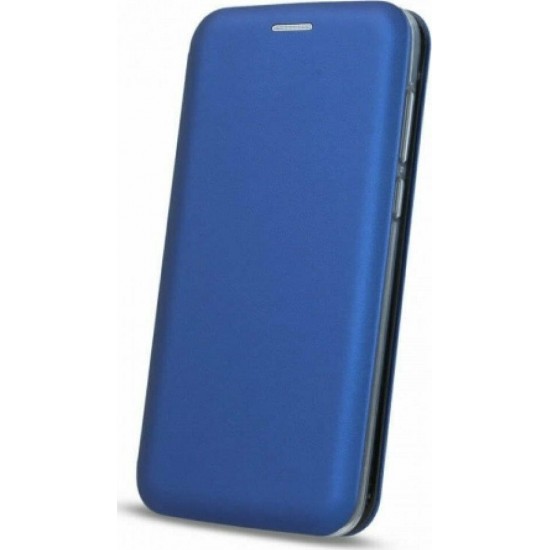 (iPhone 13) Senso Book Cover Oval Stand Blue