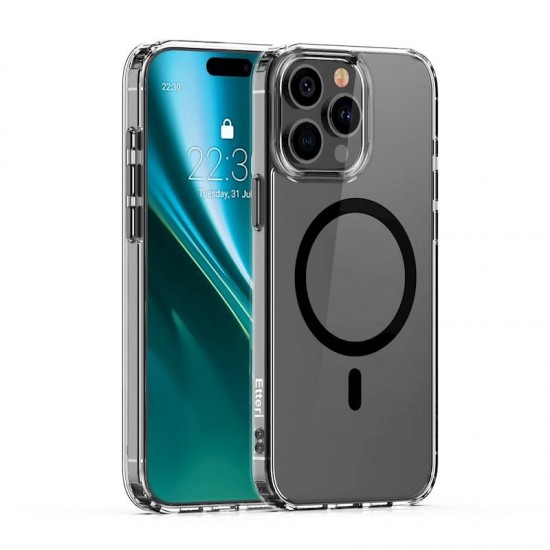 (iPhone 13 Pro) Etteri Back Cover Magsafe Clear-Black