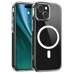(iPhone 15) Etteri Back Cover Hybrid Magsafe Transparent