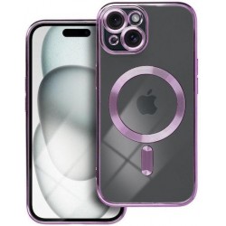 (iPhone 15) iS Back Cover TPU Electro Mag Purple