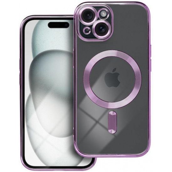 (iPhone 15) iS Back Cover TPU Electro Mag Purple