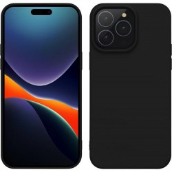 (iPhone 15 Pro) KWmobile Back Cover Silicone Matte Black