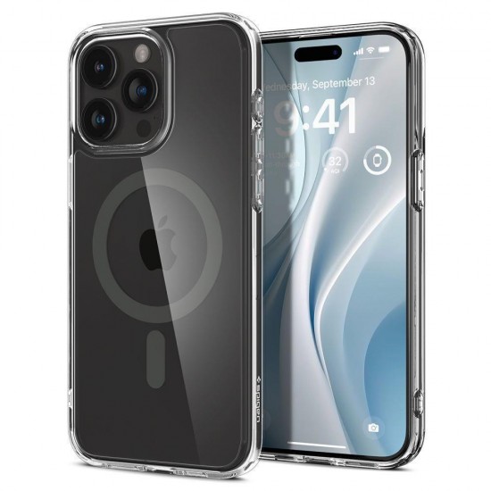 (iPhone 15 Pro Max) Spigen Back Cover Ultra Hybrid MagFit Graphite