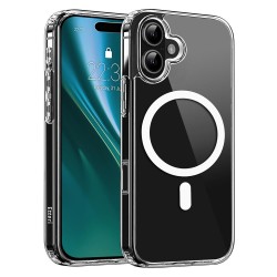 (iPhone 16) Etteri Back Cover Hybrid Magsafe Transparent
