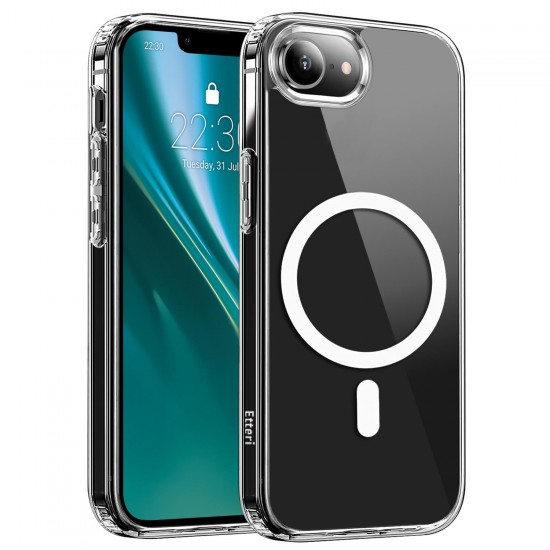 (iPhone 16e) Etteri Back Cover Hybrid Magsafe Transparent