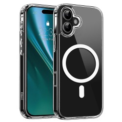(iPhone 16 Plus) Etteri Back Cover Hybrid Magsafe Transparent