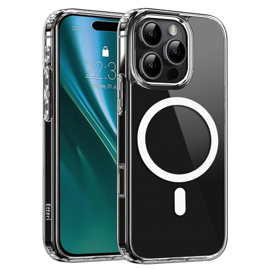 (iPhone 16 Pro) Etteri Back Cover Hybrid Magsafe Transparent