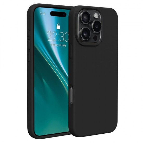 (iPhone 16 Pro) Etteri Back Cover Silicone Black