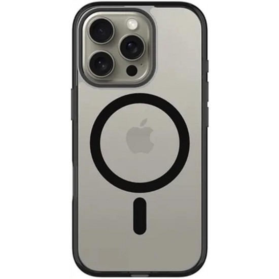 (iPhone 16 Pro) Vivid Back Cover MagSafe Hybrid Σιλικόνης Black