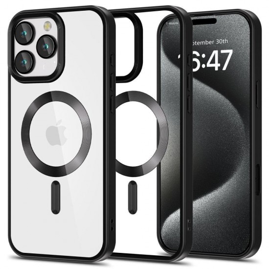 (iPhone 16 Pro Max) Tech-Protect Back Cover MagFlex Satin Black