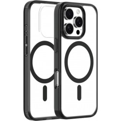 (iPhone 16 Pro Max) Vivid Back Cover MagSafe Hybrid Διάφανη Black