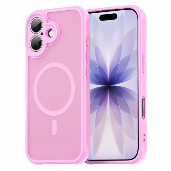 (iPhone 17) Techsuit Back Cover HaloFrost II MagSafe Pink