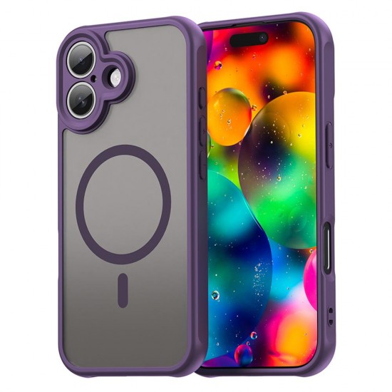 (iPhone 17) Techsuit Back Cover HaloFrost II MagSafe Purple