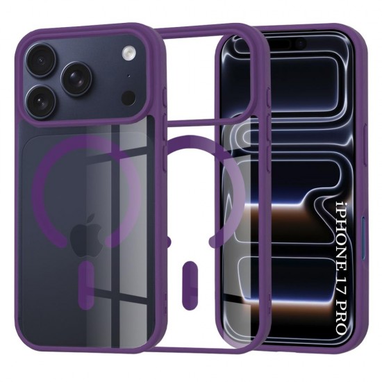 (iPhone 17 Pro) Techsuit Back Cover MagSafe Pro Purple