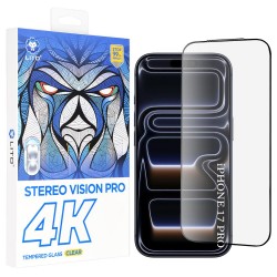 (iPhone 17 Pro/18 Pro) Lito D+ Max 4K Tempered Glass Black