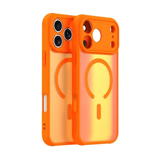 (iPhone 17 Pro Max) Techsuit Back Cover HaloFrost II MagSafe Orange