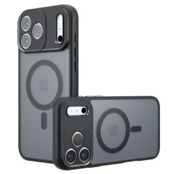 (iPhone 17 Pro Max) Techsuit Back Cover PureFrost MagSafe Frosted Black