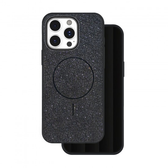 (iPhone 17 Pro Max) TFO Back Cover Glitter Thin Mag Black