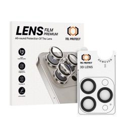 (iPhone 18 Pro/18 Pro Max) Tel Protect 3D Lens Camera Tempered Glass Black