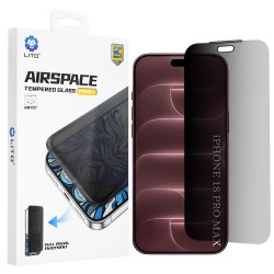 (iPhone 18 Pro Max) Lito Airspace Border Tempered Glass Privacy