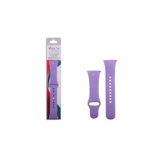 (Redmi Watch 3 Active) Volte-Tel Λουράκι Σιλικόνης Μωβ