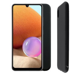 (Samsung A32 4G) Volte-Tel Back Cover Camera Guard Σιλικόνης Μαύρο