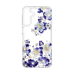 (Samsung Galaxy A15 4G) OEM Back Cover Floral Print TPU Transparent