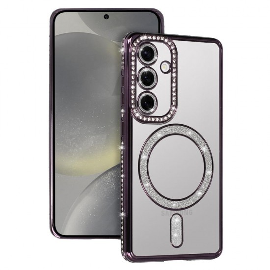 (Samsung Galaxy A16) OEM Back Cover Magsafe Bling Purple
