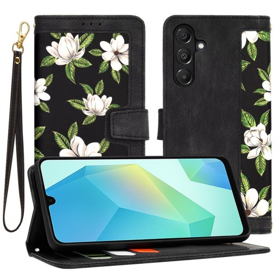 (Samsung Galaxy A16) Techsuit Book Cover Flowers of the Dawn