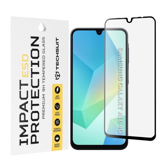 (Samsung Galaxy A16/A17) Techsuit ESD Tempered Glass Black
