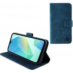 (Samsung Galaxy A16 5G) Lime Book Cover Essential Magnet Stand Clip Blue