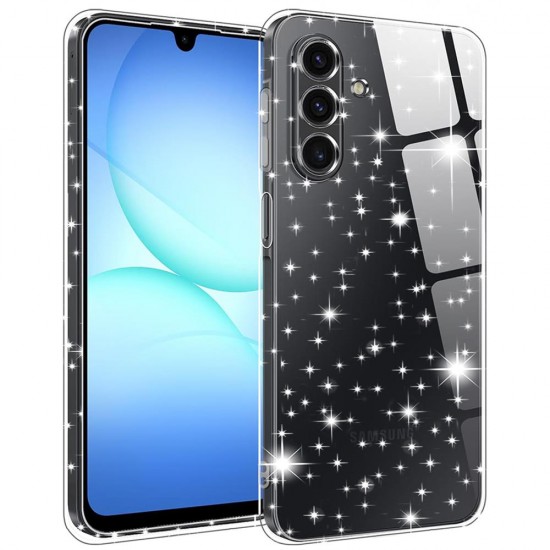 (Samsung Galaxy A17 4G/5G) Techsuit Back Cover SparkleSkin Series Clear