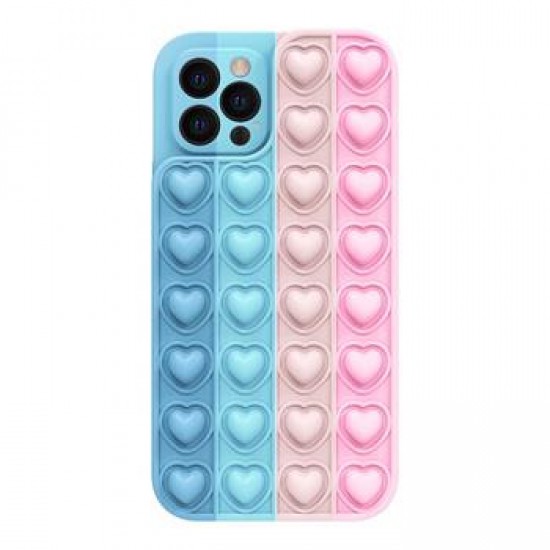 (Samsung Galaxy A22 4G / M22 4G) OEM Back Cover Heart Pop It Case
