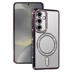 (Samsung Galaxy A26 5G) OEM Back Cover Bling Magsafe Purple