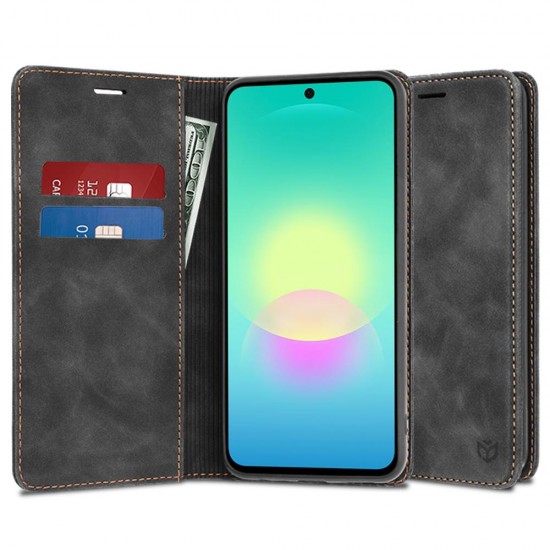 (Samsung Galaxy A27 5G) Techsuit Book Cover Confy Black