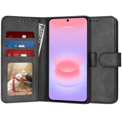 (Samsung Galaxy A37 5G) Techsuit Book Cover Diary Black