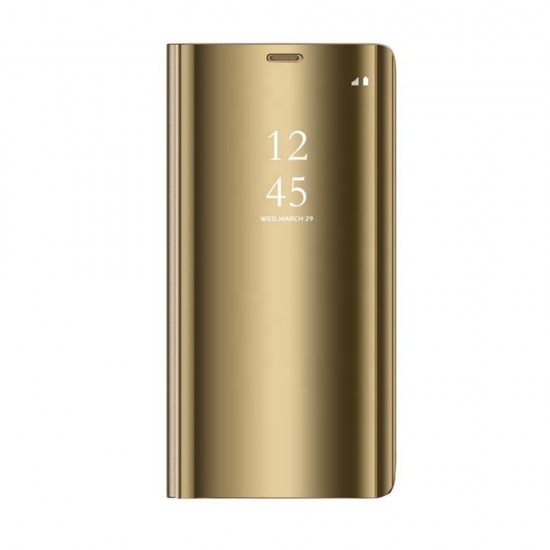 (Samsung Galaxy A55 5G) OEM Book Cover Clear View Gold