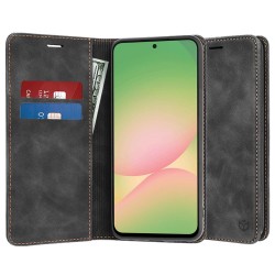 (Samsung Galaxy A56 5G) Techsuit Book Cover Confy Black