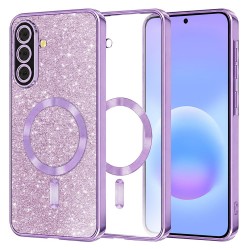 (Samsung Galaxy A57 5G) Techsuit Back Cover Luxury Glitter MagSafe Luxury Glitter MagSafe