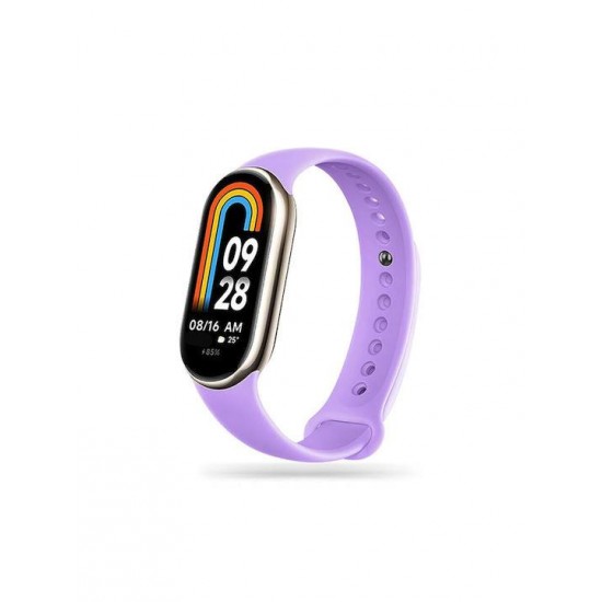 (Smart Band 8) Tech-Protect Iconband Λουράκι Σιλικόνης με Pin Violet
