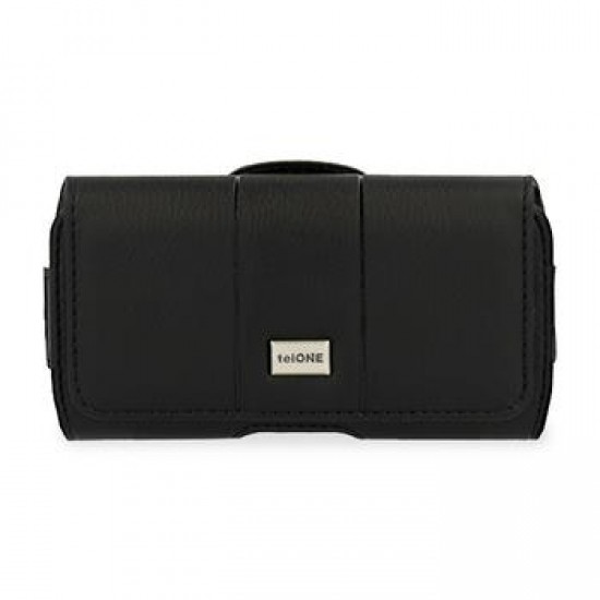 (Universal Εως 6,1'') Telone Belt Case Max Hostel Leather Black
