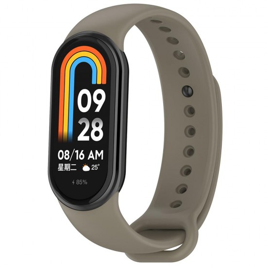 (Xiaomi Mi Band 8/8 NFC/9/9 NFC) Techsuit W014 Silicone Band Space Gray