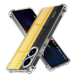 (Xiaomi Poco X7 Pro) Techsuit Back Cover Shockproof Clear Silicone Clear