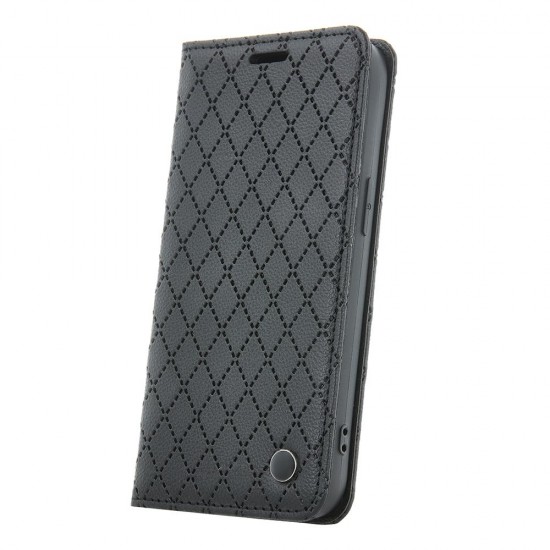 (Xiaomi Redmi 12C/Poco C55) OEM Book Cover Smart Caro Black