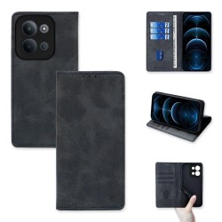 (Xiaomi Redmi 15C/Poco C85) Sonique Book Cover Vintage Magnet Wallet Μαύρο