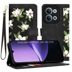 (Xiaomi Redmi 15C 4G/5G) Techsuit Book Cover FlipCraft Flowers of the Dawn