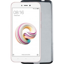 (Xiaomi Redmi 5A) OEM Back Cover Silicone Trans/Side Grey