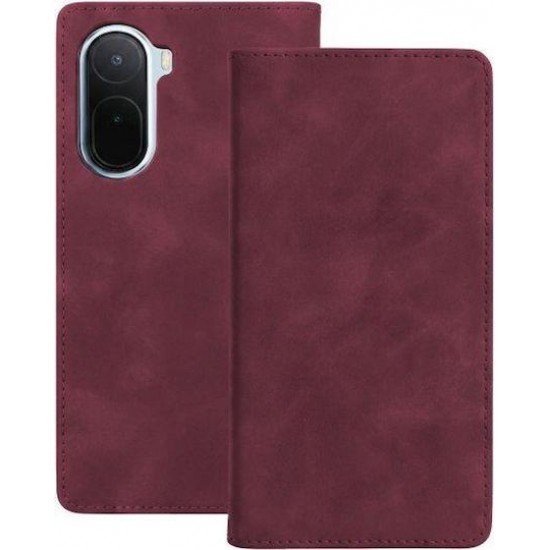 (Xiaomi Redmi A7 Pro) Senso Book Cover Suede Maroon